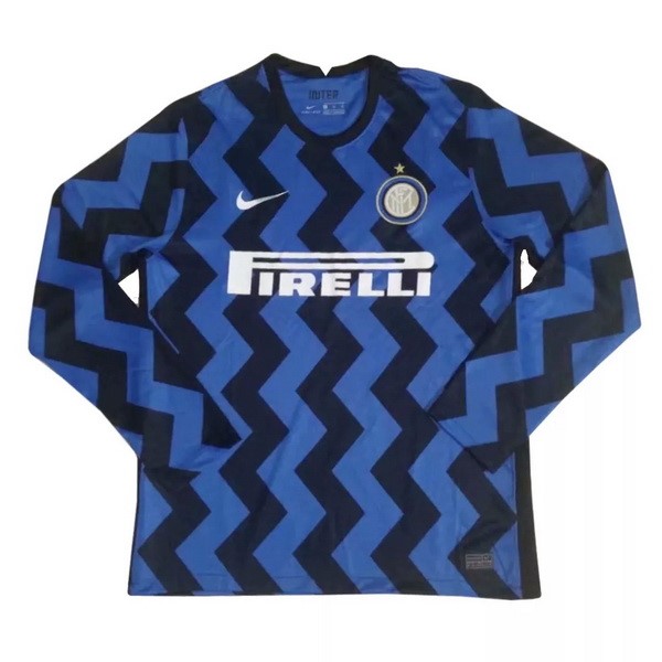 Tailandia Camiseta Inter 1ª ML 2020/21 Azul